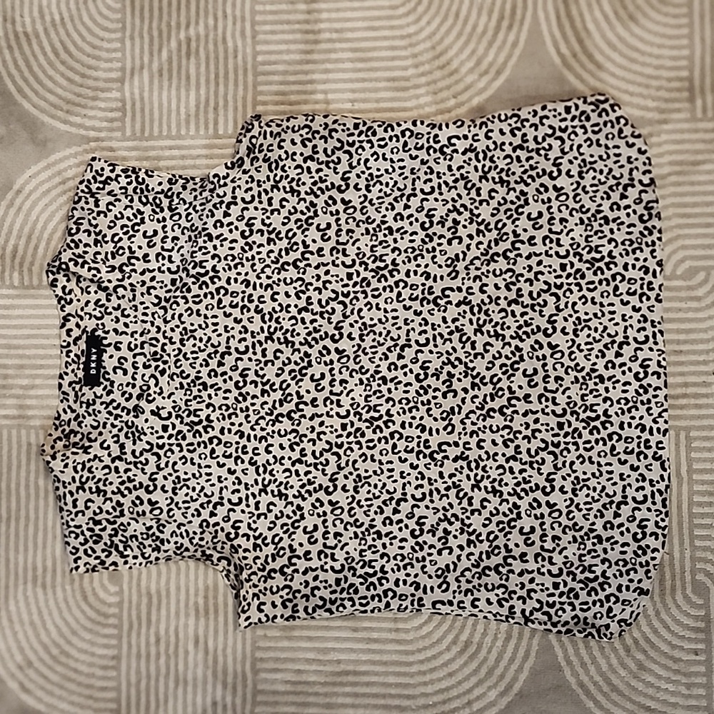 DKNY leopard print shirt